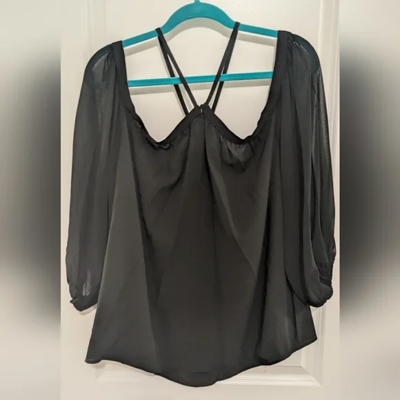 1.State Plus Size Black Women's Top - Picture 6 of 7